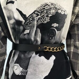 2Pac Legend 100% cotton upcycled flannel Unisex Oversized